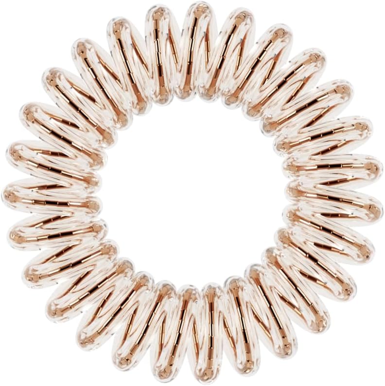 INVISIBOBBLE Original Hair Spiral Scrunchies 8 Pack Clear, Black & Metallic