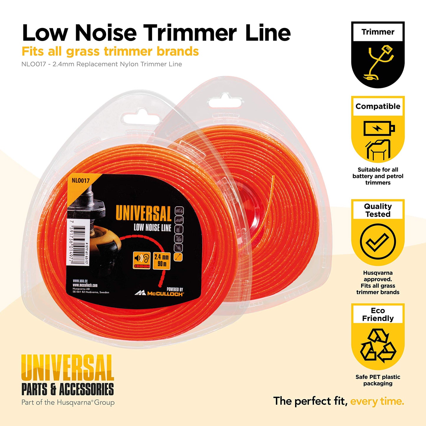 UNIVERSAL NLO017 Low Noise Trimmer Line 2.4mm x 90m