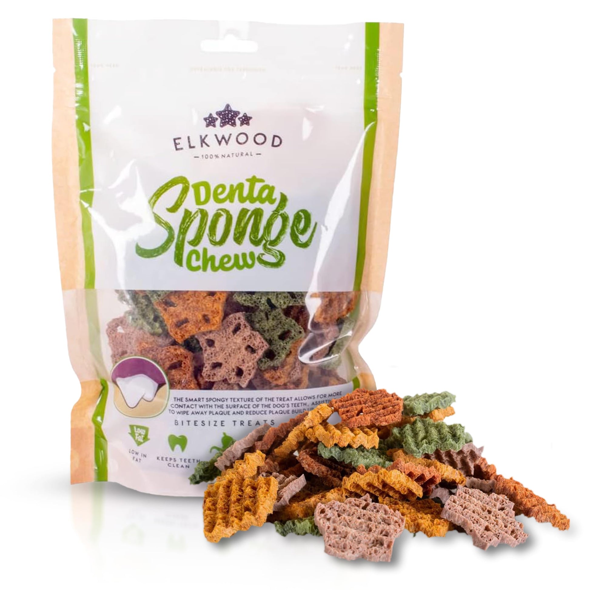 Elkwood Dental Sponge Chews for Dogs 100g | Natural Grain Free