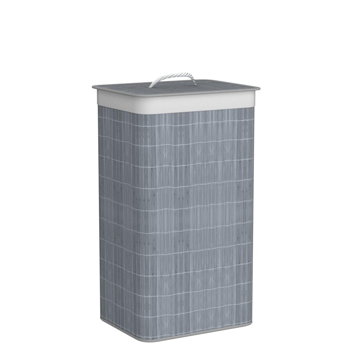 COUNTRY CLUB 124024870 Bamboo Grey Eco-Friendly Hamper Laundry Basket with