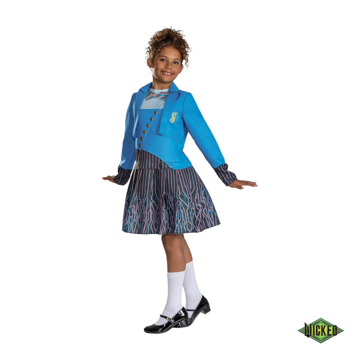 Disguise Wicked Shiz University Fancy Dress Costume for Girls 5-6 Years