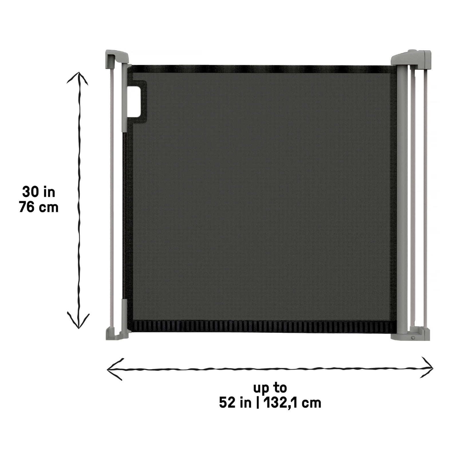 Ingenuity Thruway 52W Retractable Baby Gate with Tuck Away Mesh
