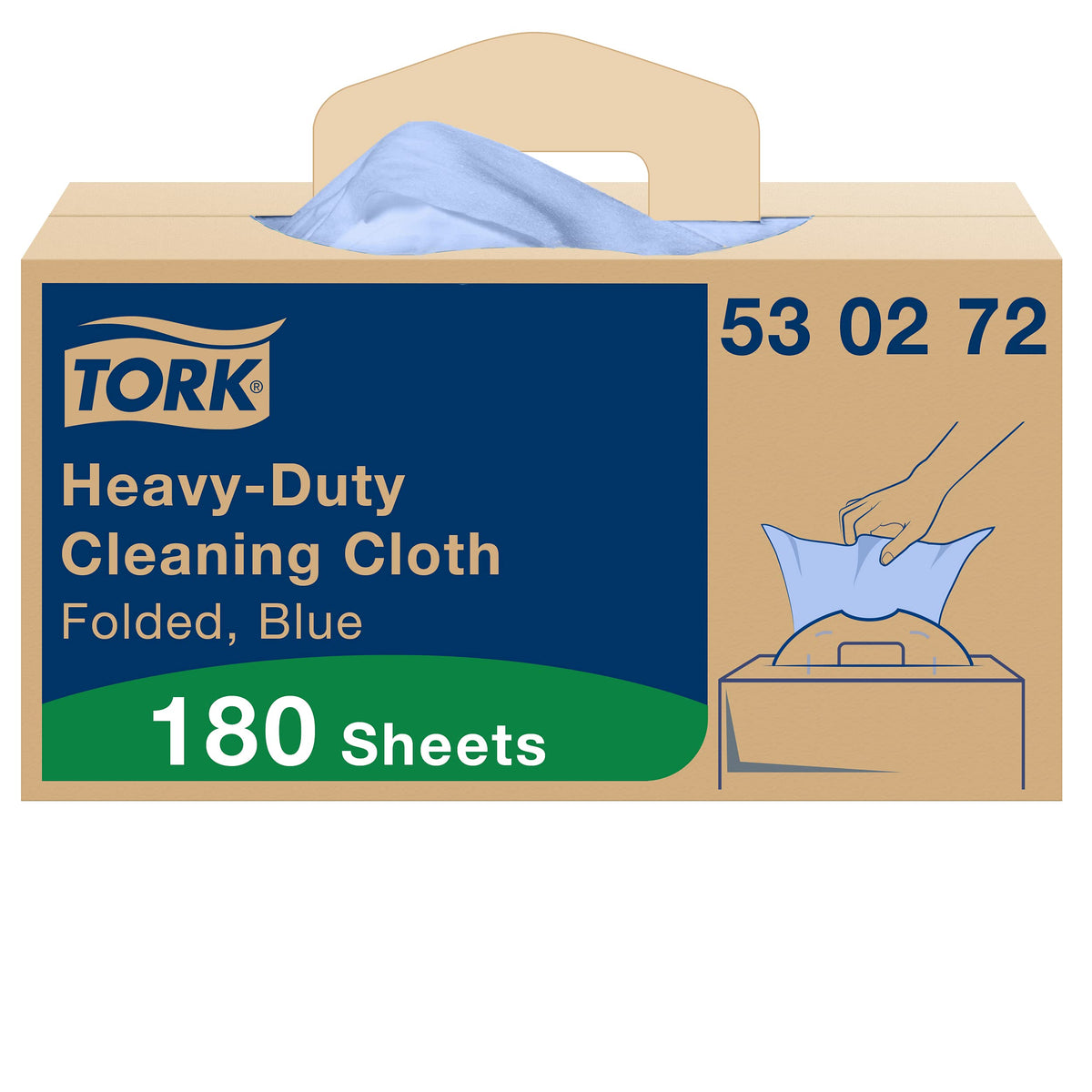 Tork Heavy-Duty Cleaning Cloth Blue W7 – 180 Cloths