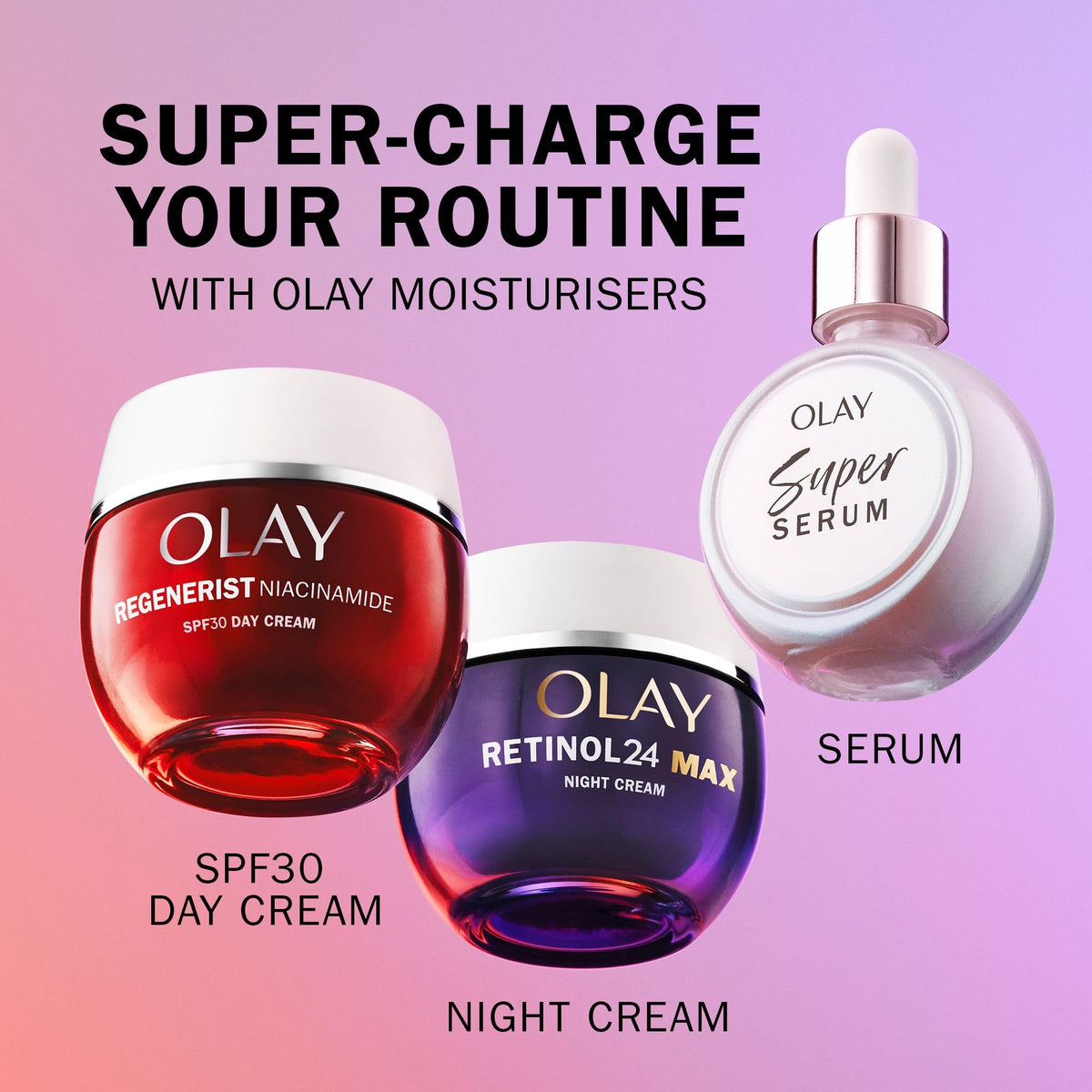 Olay Super Serum Vitamin C & Niacinamide 30ml Face Serum Skincare For Anti-Ageing & Brightening