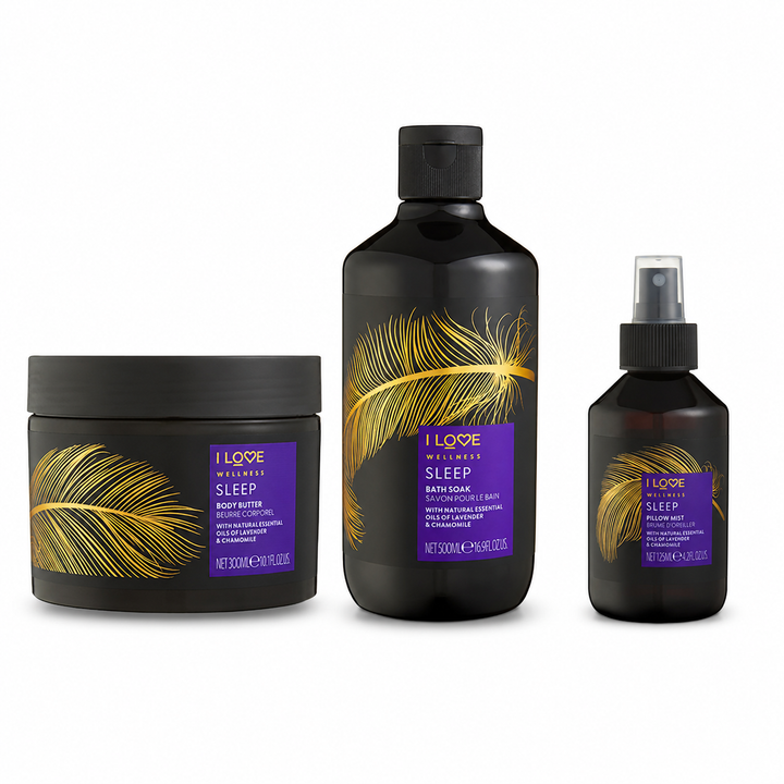 I LOVE Wellness Sleep Bundle with Natural Essential Oils Of Lavender & Chamomile