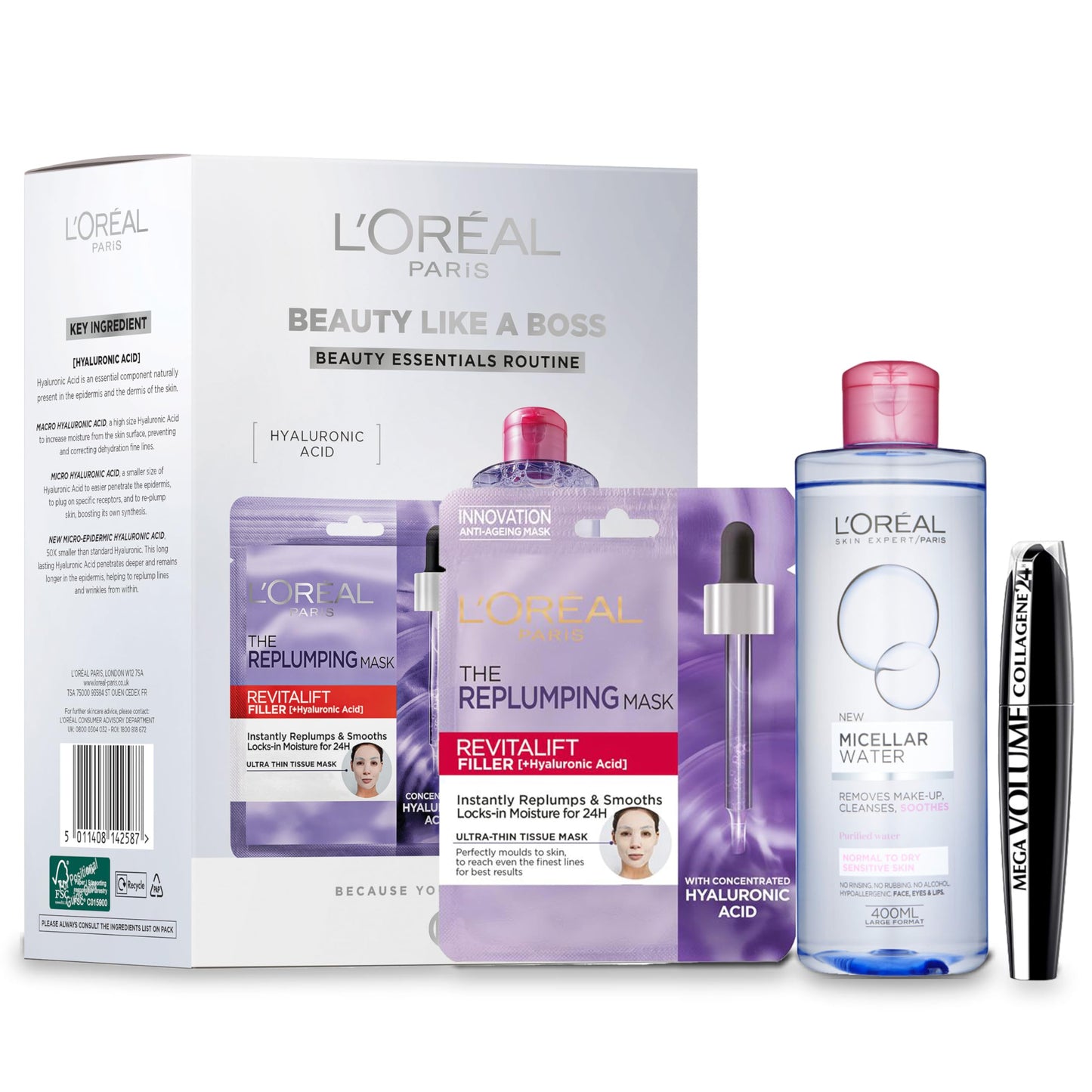 L'Oreal Paris Beauty Like a Boss Giftset Hyaluronic Skincare