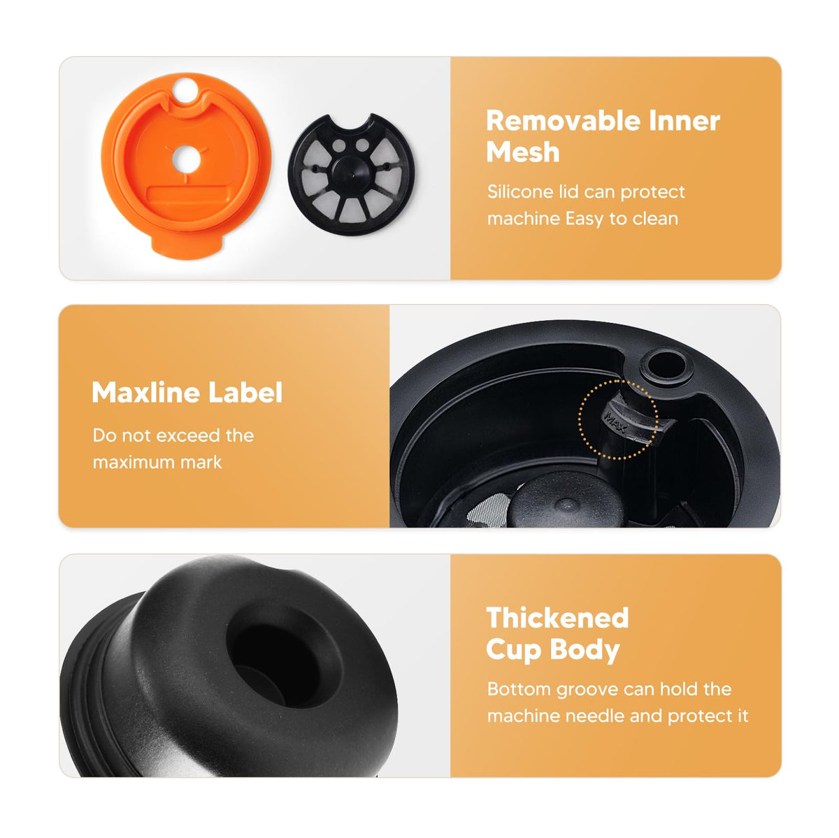 RECAFIMIL Reusable Coffee Capsule 180ml for Tassimo Machine