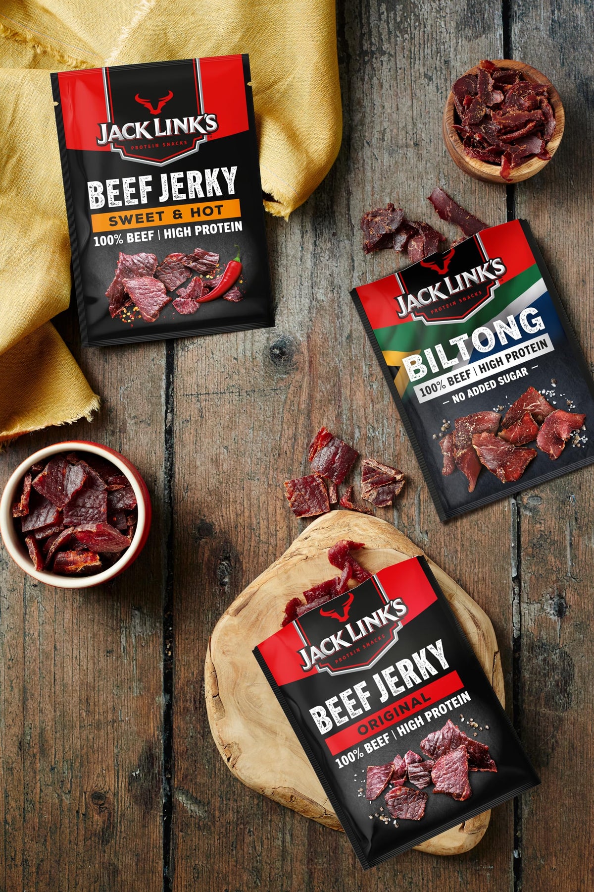 Jack Link's Beef Jerky Teriyaki 12 x 40g High Protein Snack
