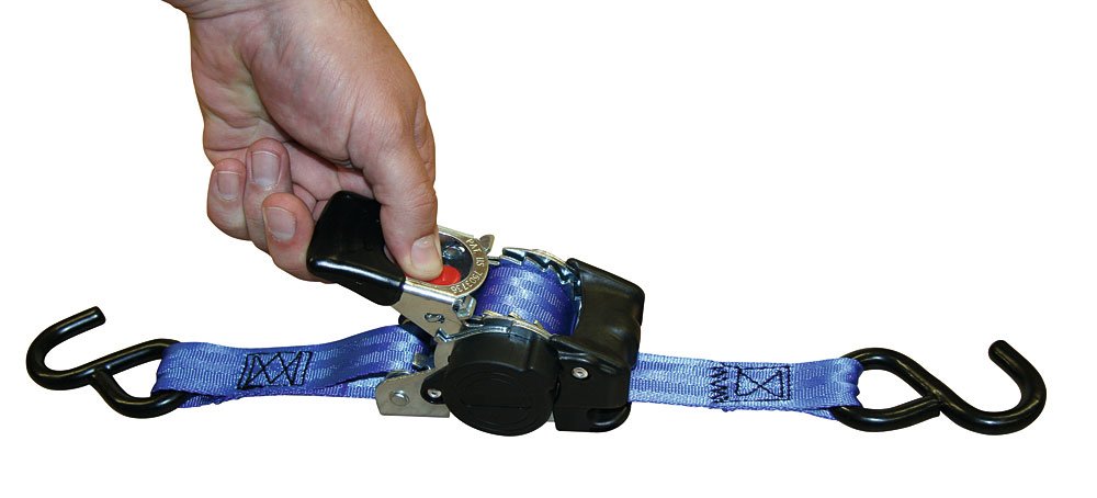 Kerbl Automatic Lashing Strap with Winding Function 1.8m, 25mm up-to 600kg x 4 Pack