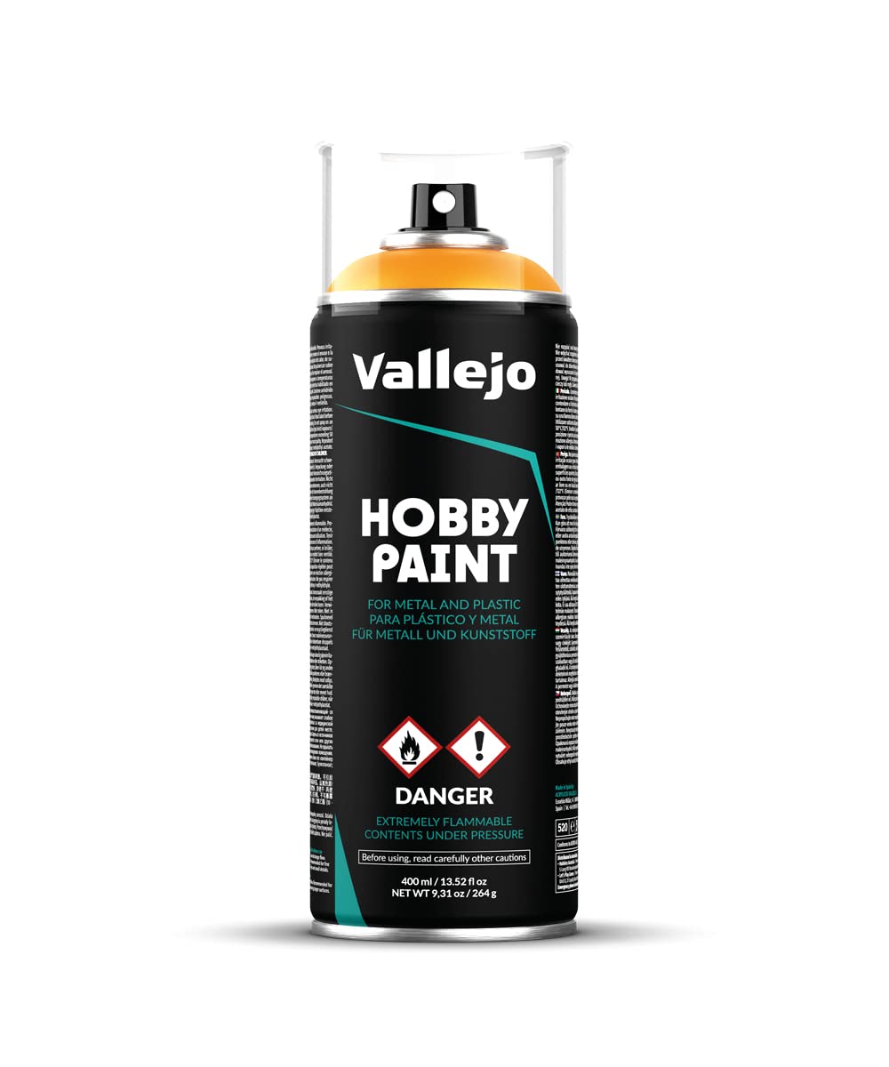 Vallejo Sun Yellow Spray Paint 400ml - Hobby & Model Paint