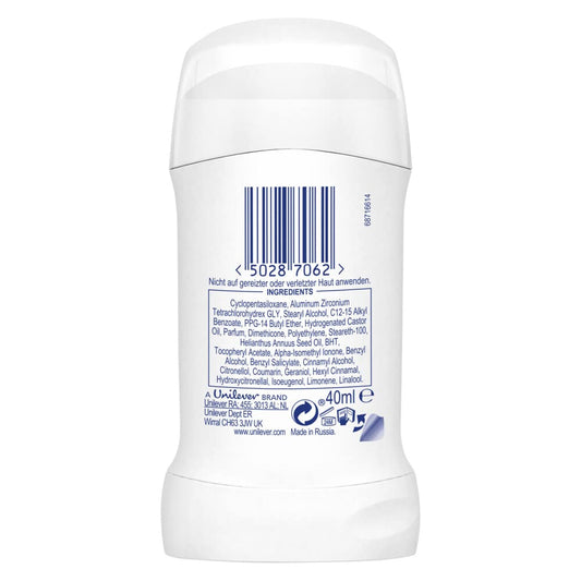 Dove Invisible Dry Deodorant Stick 40ml - 6 Pack