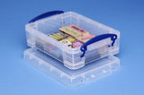 Really Useful Plastic Storage Box 1.75 Litre Clear Pack of 4
