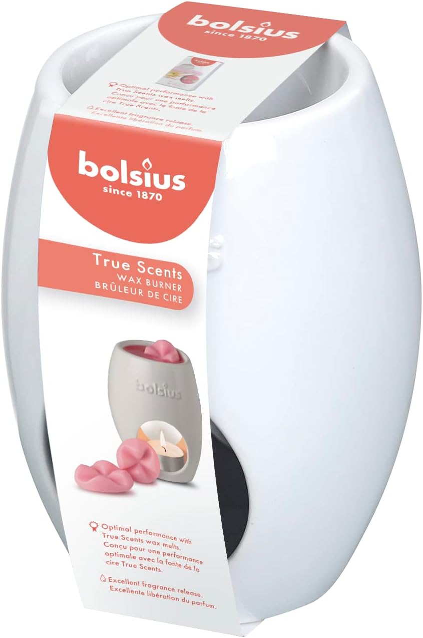 Bolsius Oil Burner Ceramic Wax Melt Warmer Tea Light - 2 Pack