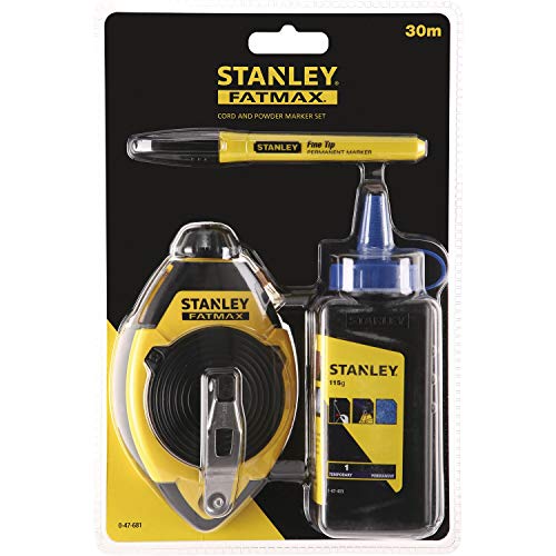Stanley Fatmax Chalk Line Set - Durable, Fast Winding