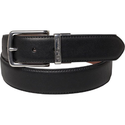 Ben Sherman Men's Reversible Black/Tan Leather Belt