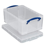 Really Useful Box 5 Litre Clear Plastic Storage Container with Clip Handles & Lid