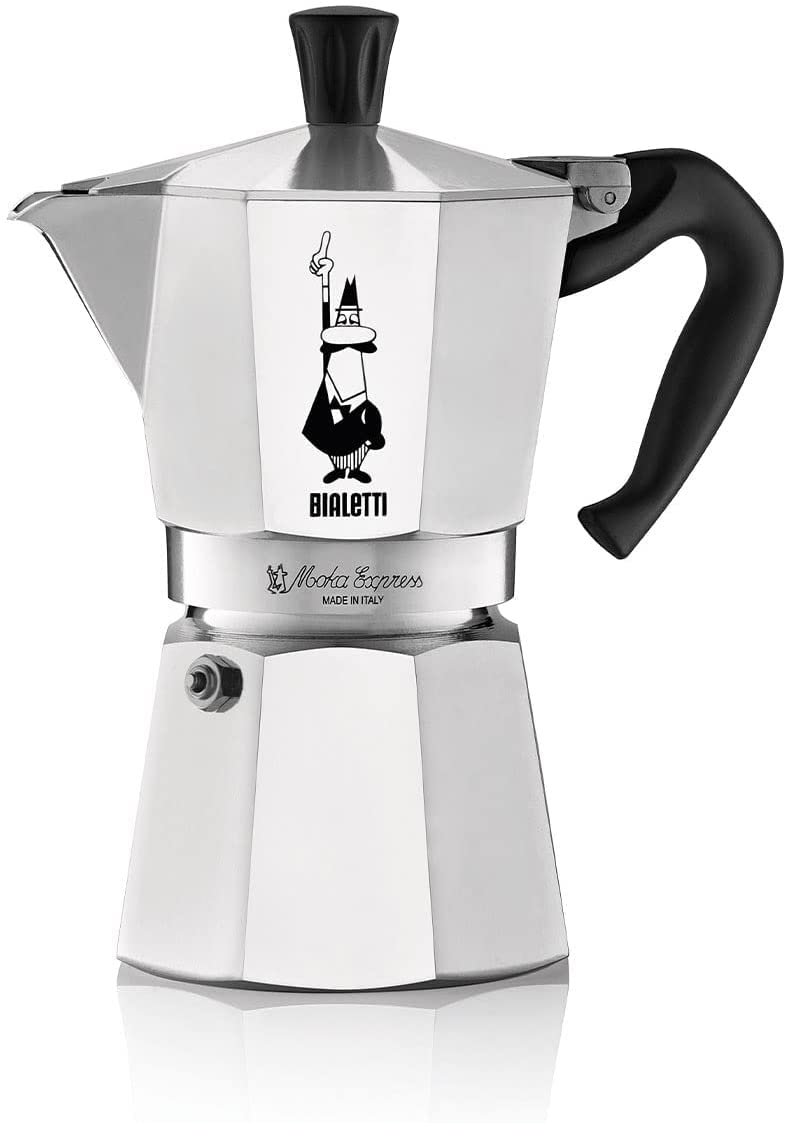 Bialetti Moka Express 6-Cup Aluminum Stovetop Coffee Maker