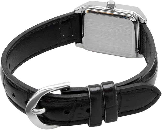 Casio LTP-V007L-1B Women's Analog Watch Black With Leather Strap