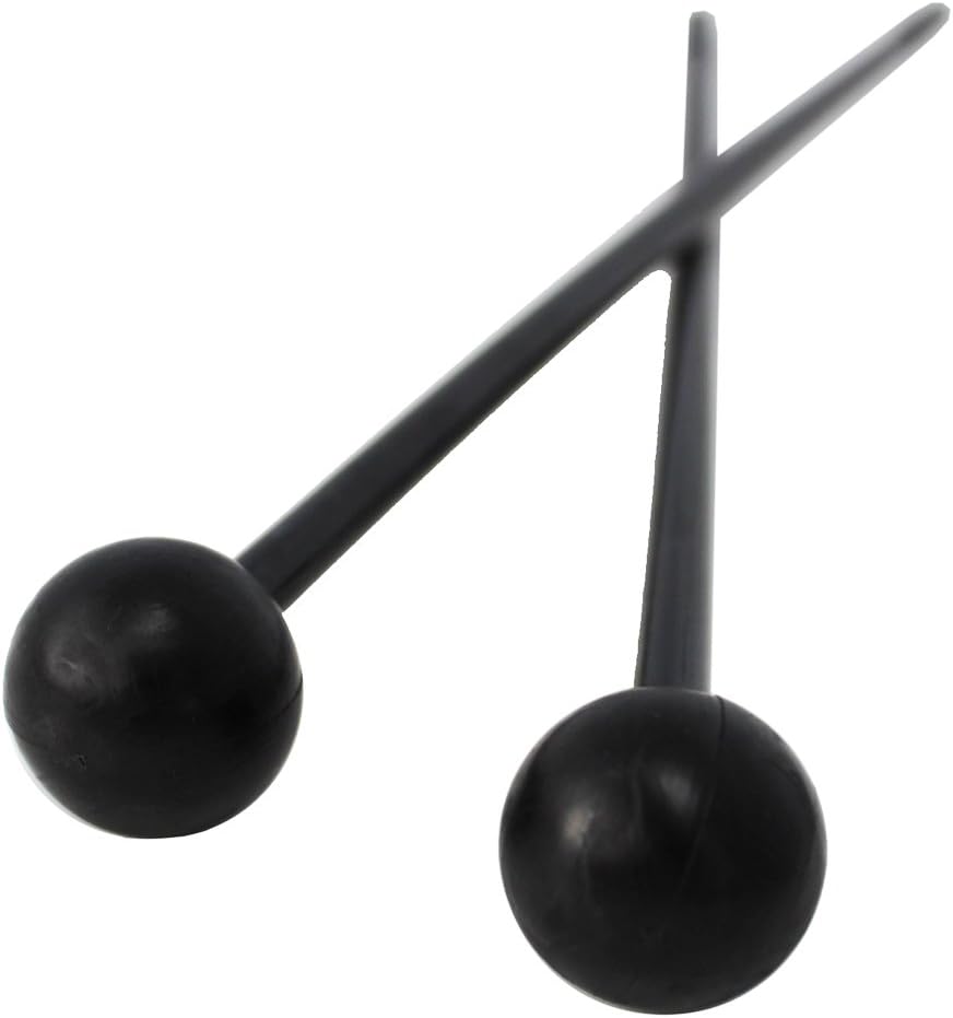 Soft Rubber Head Beaters 10 Pairs Secure Plastic Handle, Xylophones, Chime Bar, Musical Instruments