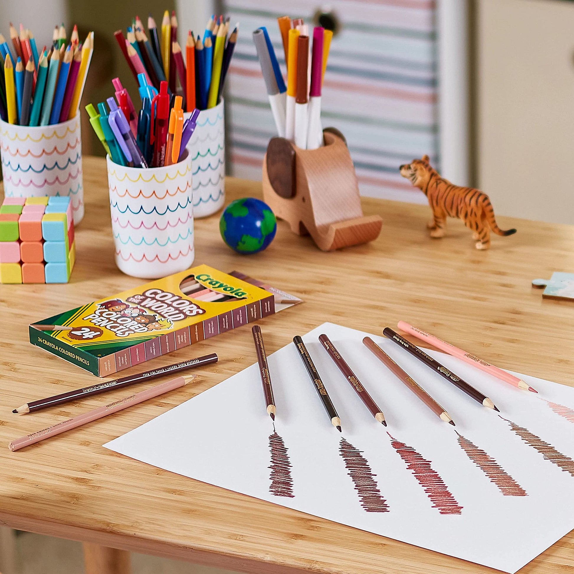 Crayola Colours of the World Colouring Pencils - 24 Pack - Skin Tones Edition
