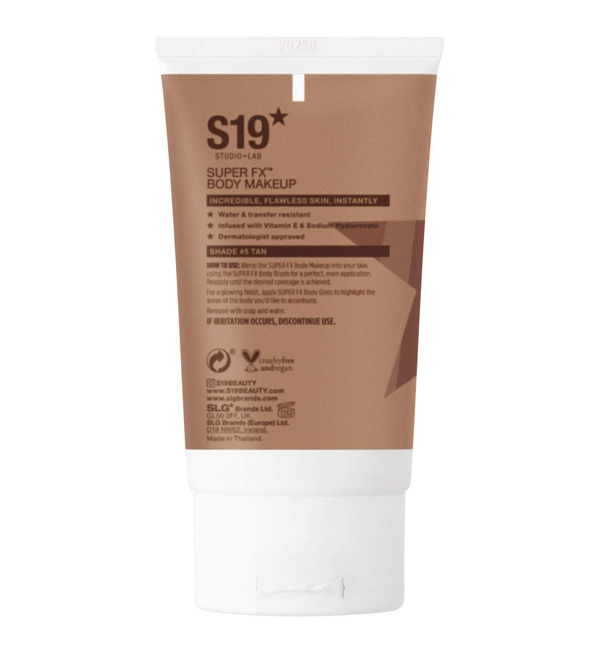 S19 SUPER FX Body Makeup Tan 100ml - Smoothes & Evens Skin
