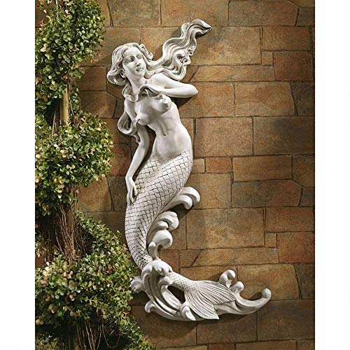 Design Toscano Mermaid of Langelinie Cove Wall Sculpture Antique Stone