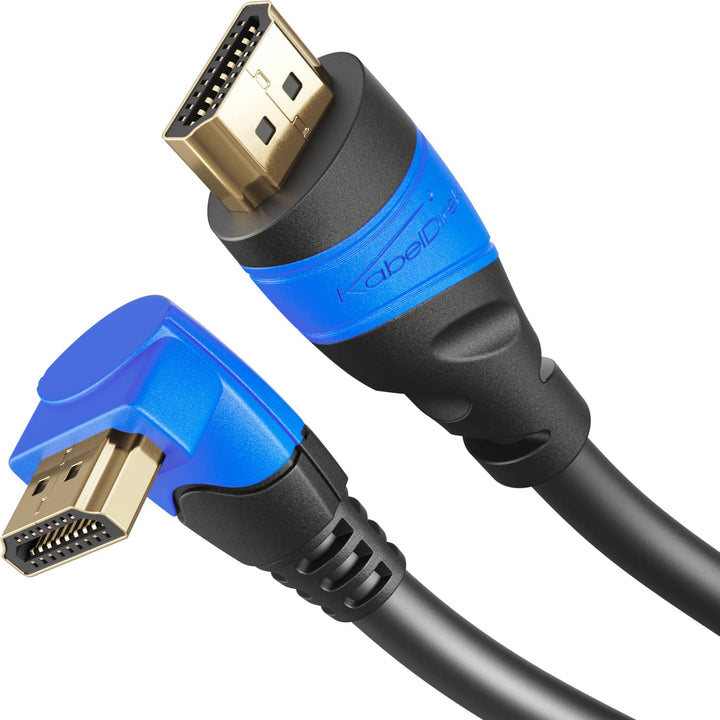 KabelDirekt 4K HDMI Cable 5m Angled High Speed  270°