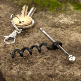True Utility Twistick Keyring Corkscrew Wine Opener - Stainless Steel