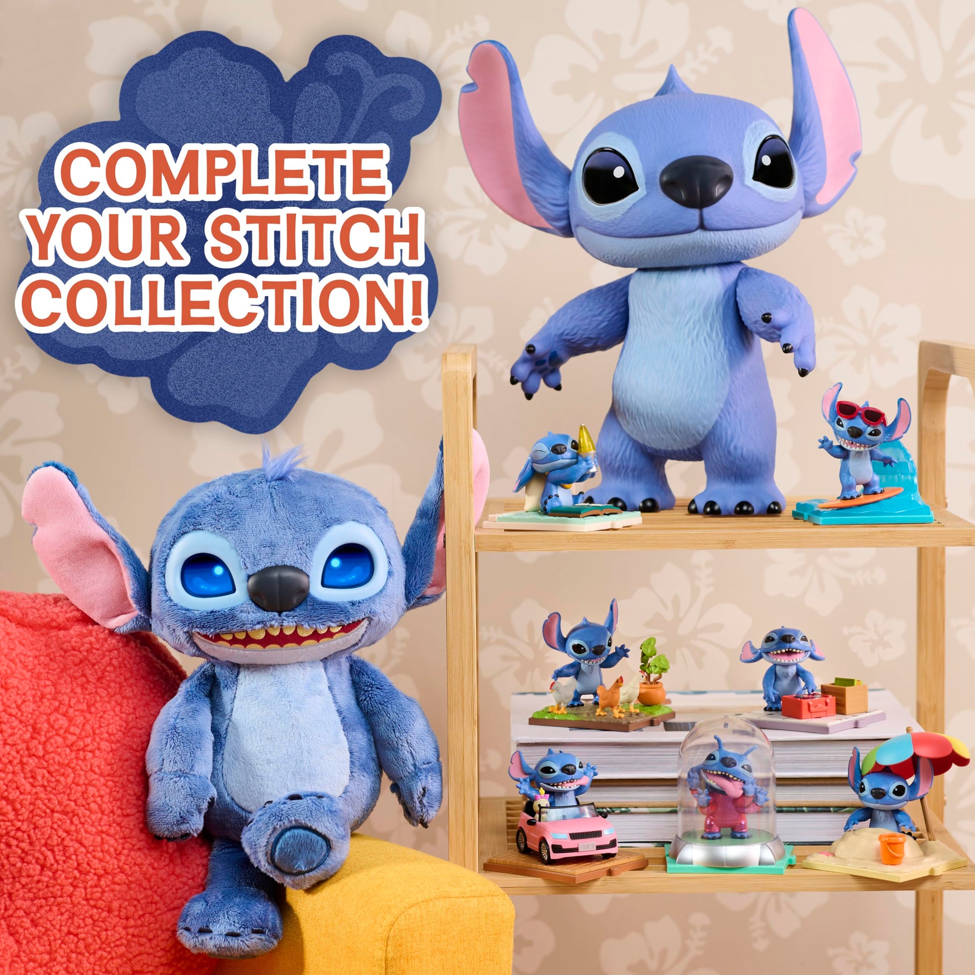 Disney Stitch Live-Action 14-Inch Articulated Vinyl Poseable Figurine Toy