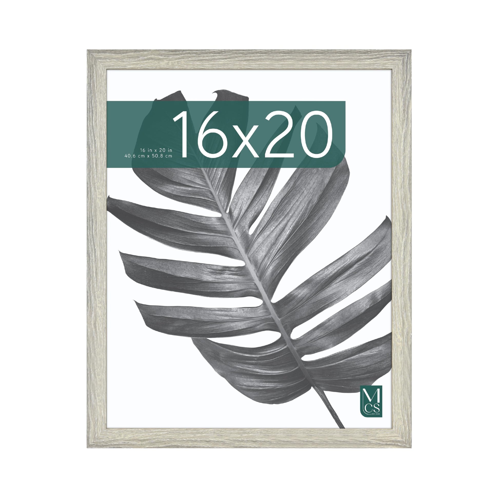 MCS Studio Gallery Frame Gray Woodgrain 16 x 20 Inch Premium Rectangular Photo-Frame