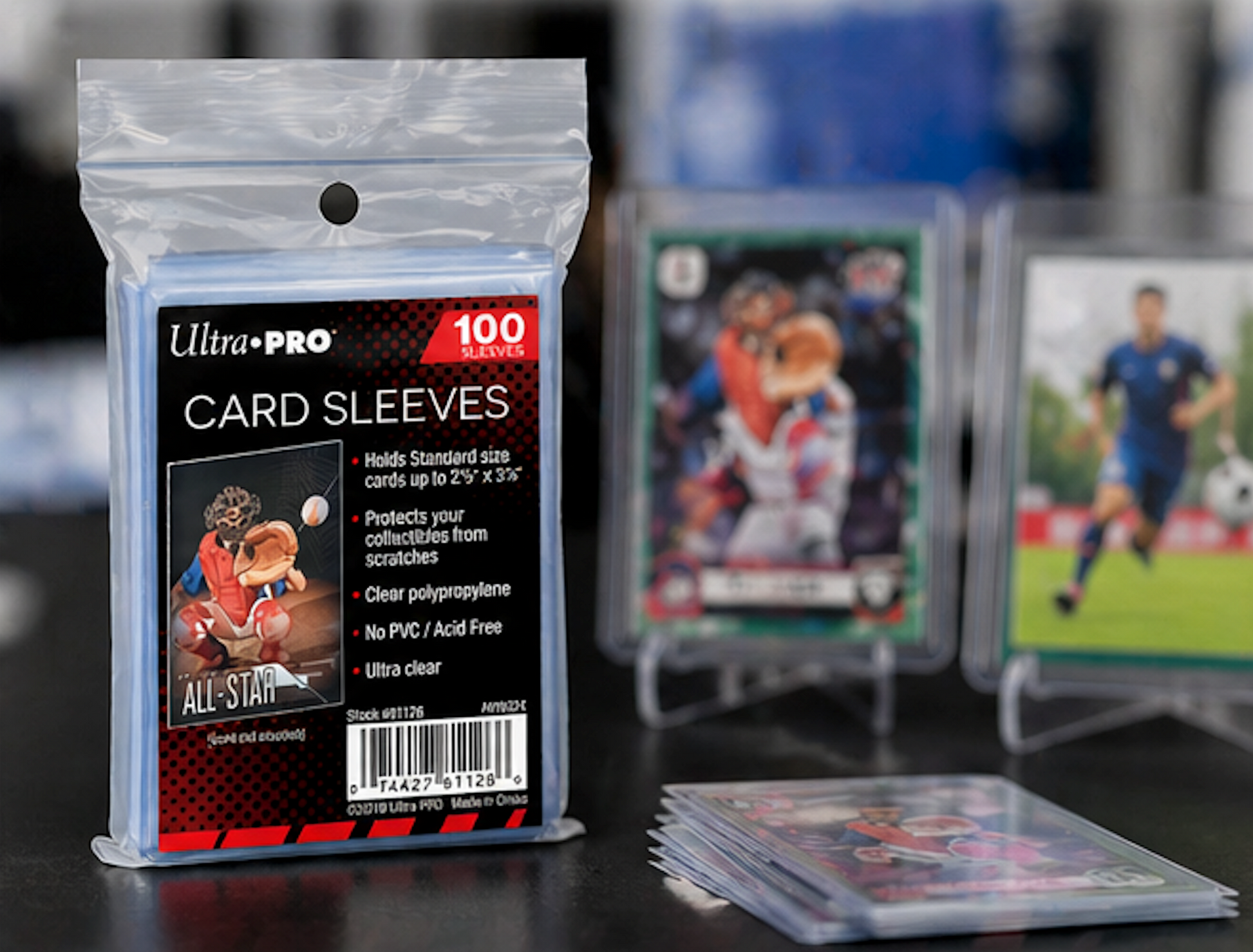 Ultra Pro 1000 Clear Soft Sleeves - 10 Packs Trading Card Protection, MTG/Sports/Pokemon