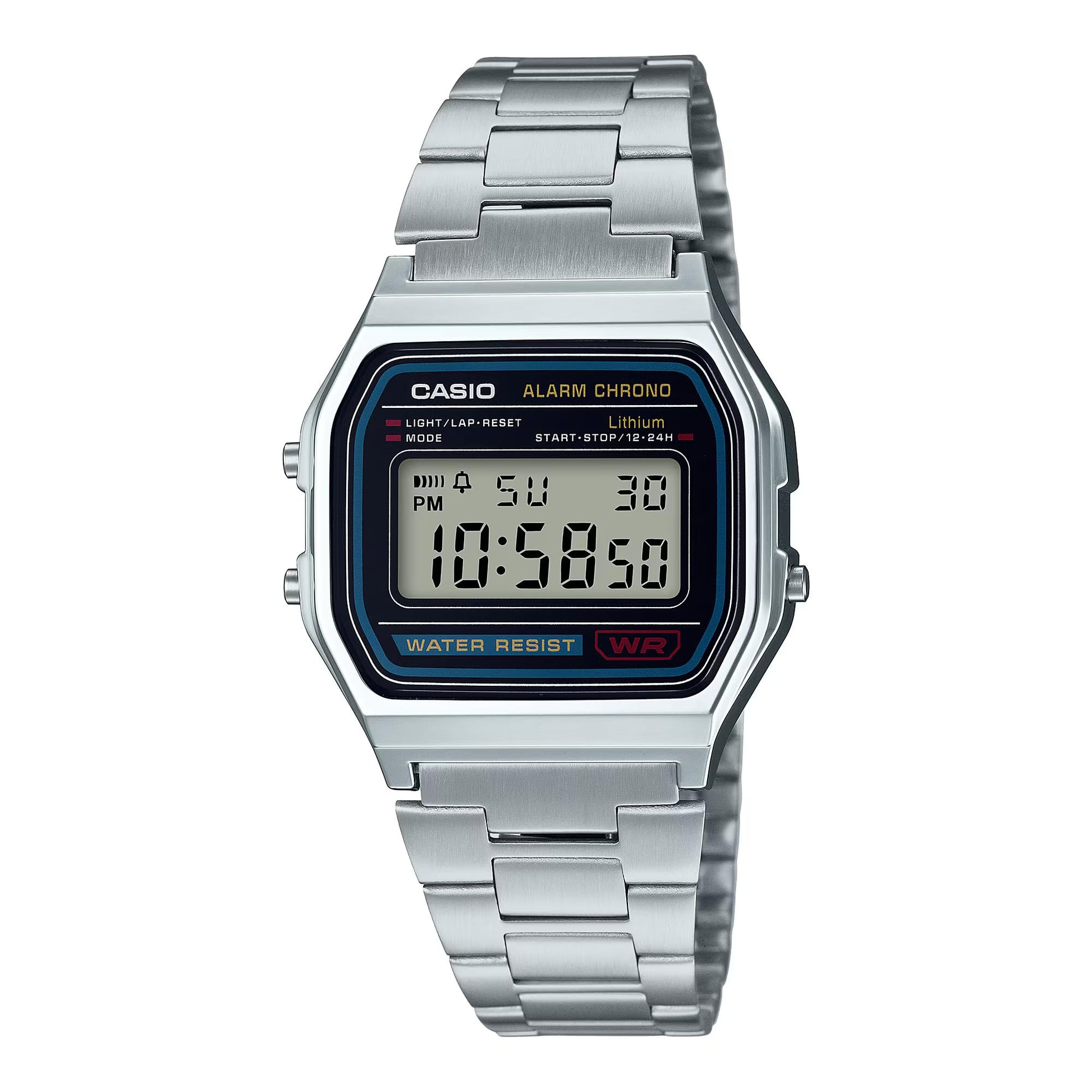 Casio Men's Digital Watch Stainless Steel Bracelet A158WEA-1EF