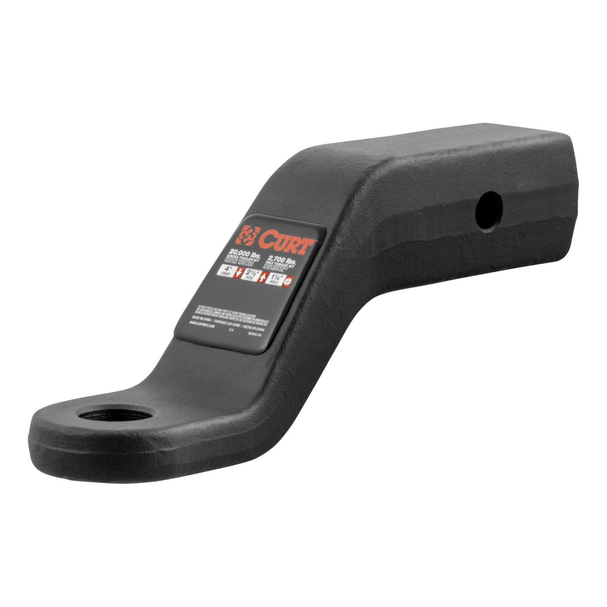 CURT 45458 Commercial Duty Forged Trailer Hitch Ball Mount 20,000 lbs
