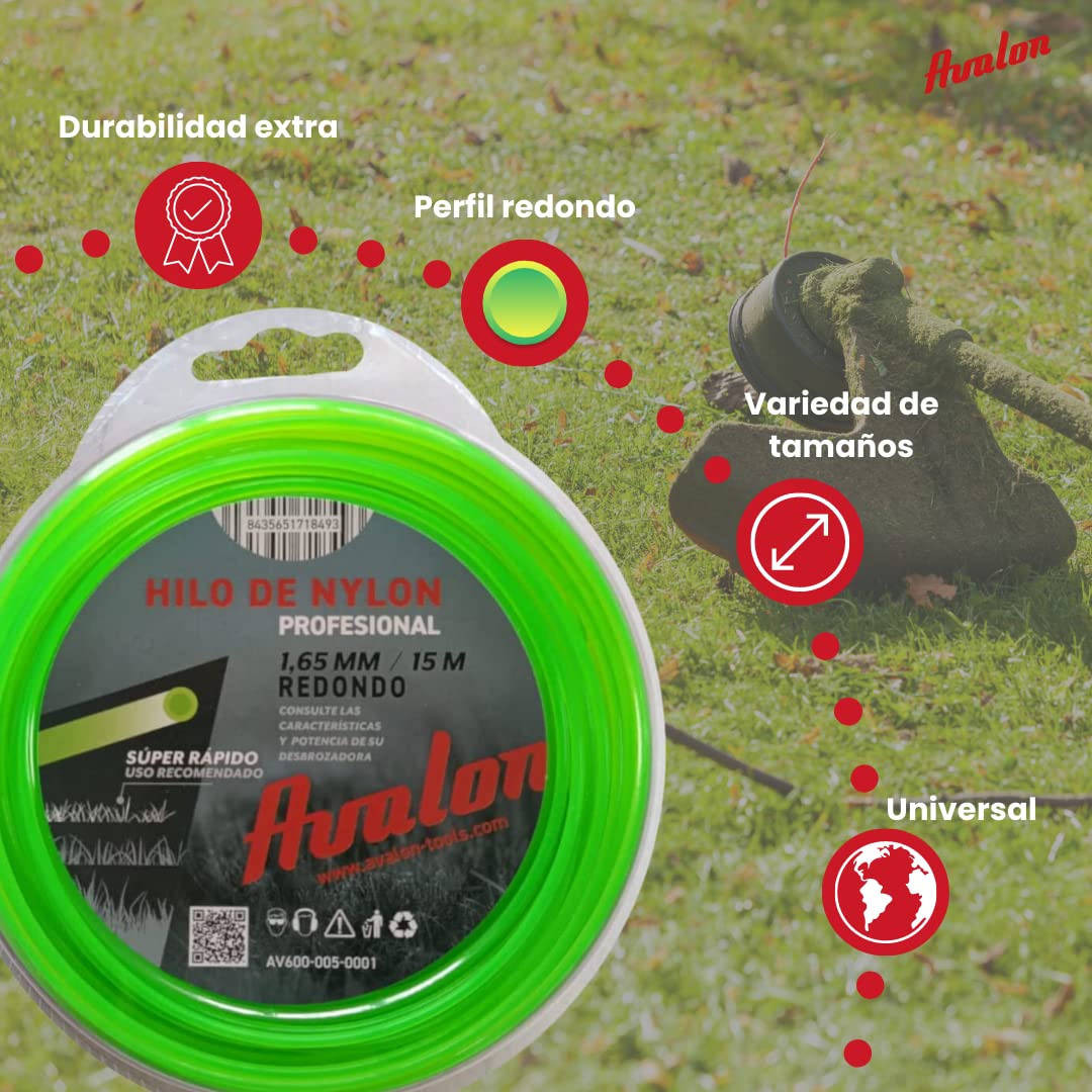 Avalon Universal Round Nylon Line 2.7mm x 35m Brushcutter Trimmer