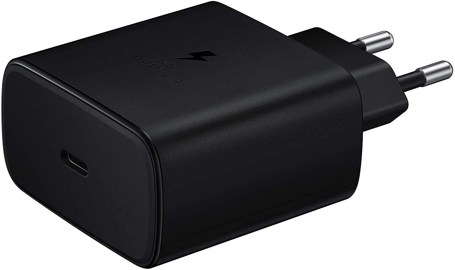 Samsung 45W Quick Charge USB-C Wall Charger Black, Travel EU Plug Pins