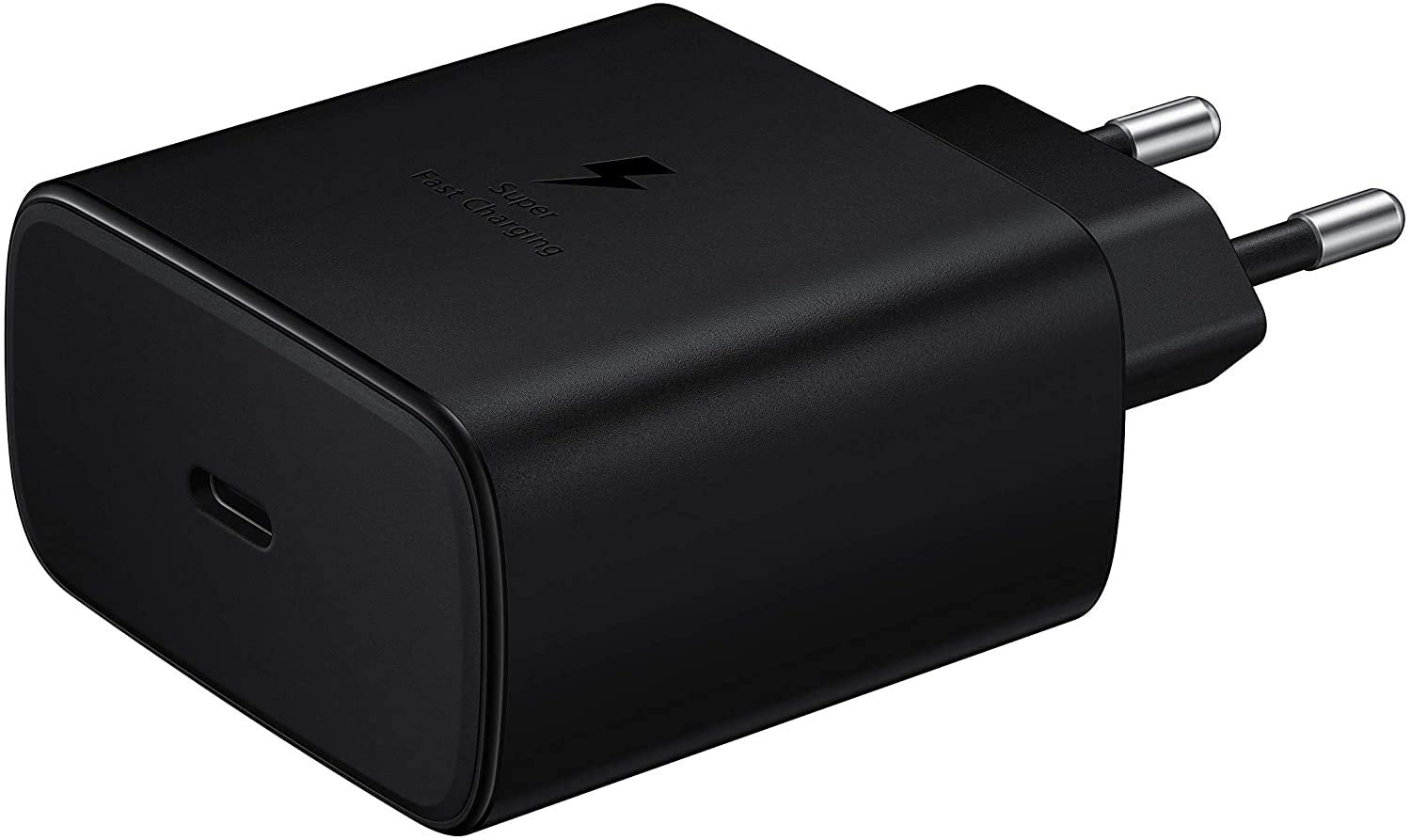 Samsung 45W Quick Charge USB-C Wall Charger Black, Travel EU Plug Pins