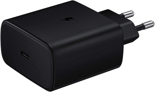 Samsung 45W Quick Charge USB-C Wall Charger Black, Travel EU Plug Pins