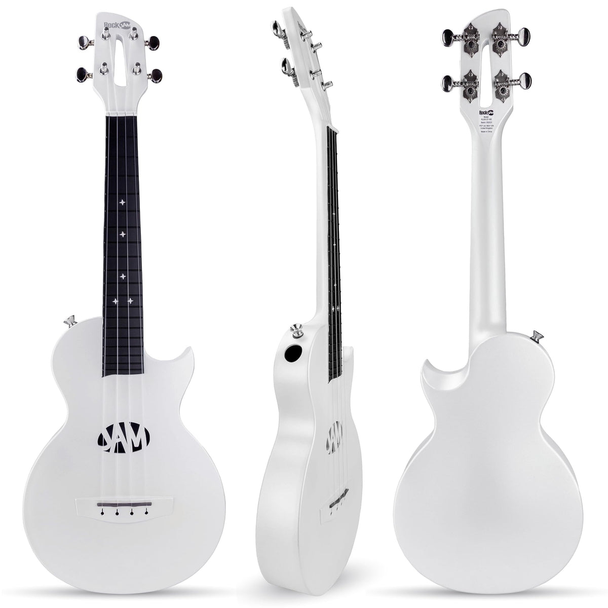 RockJam Carbon Fibre Ukulele 23-Inch Concert with Hard Case, Capo & Strap