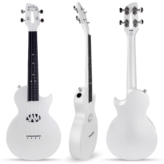 RockJam Carbon Fibre Ukulele 23-Inch Concert with Hard Case, Capo & Strap