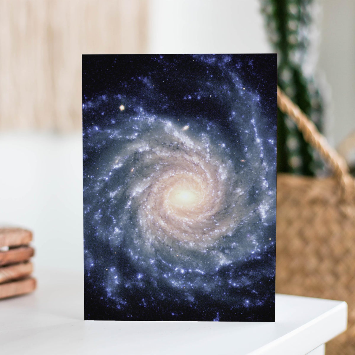 Wee Blue Coo Birthday Greeting Card Space Galaxy Universe Spiral
