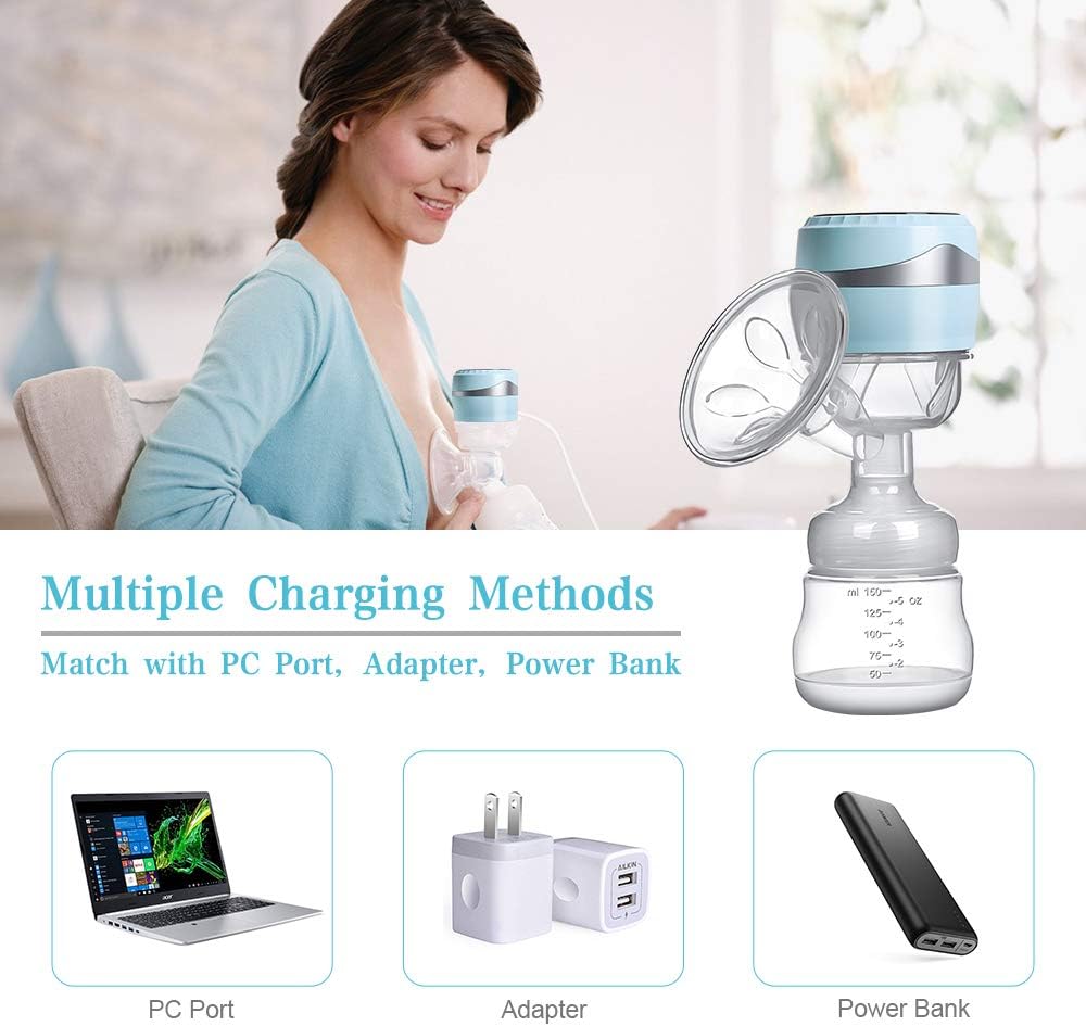 PiAEK Portable Breast Feeding Pumps Single