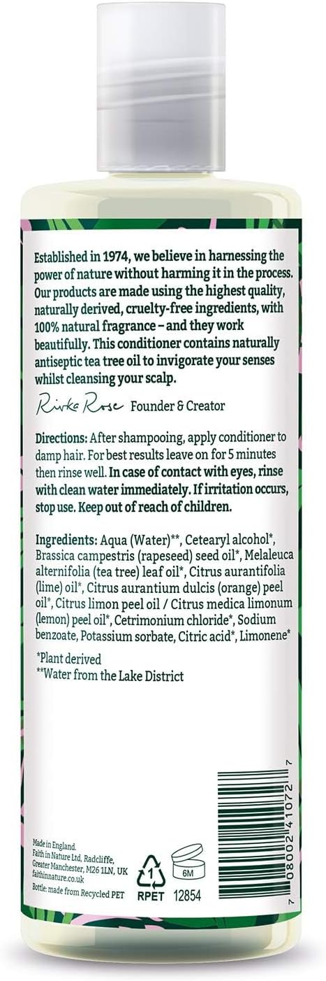 Faith In Nature Natural Tea Tree Conditioner For Normal to Oily Hair 400ml