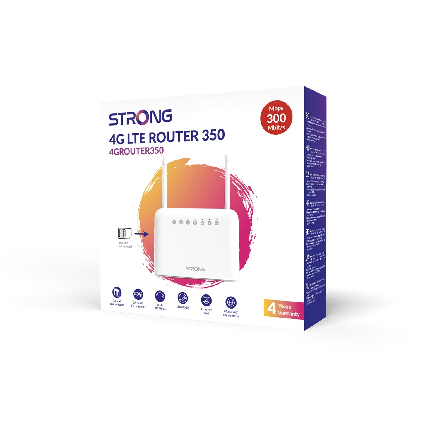 STRONG N300 4G LTE WiFi Router with SIM Slot & Ethernet