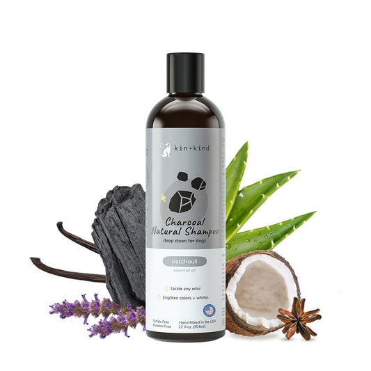 kin+kind Activated Charcoal Dog Shampoo - Itch Relief