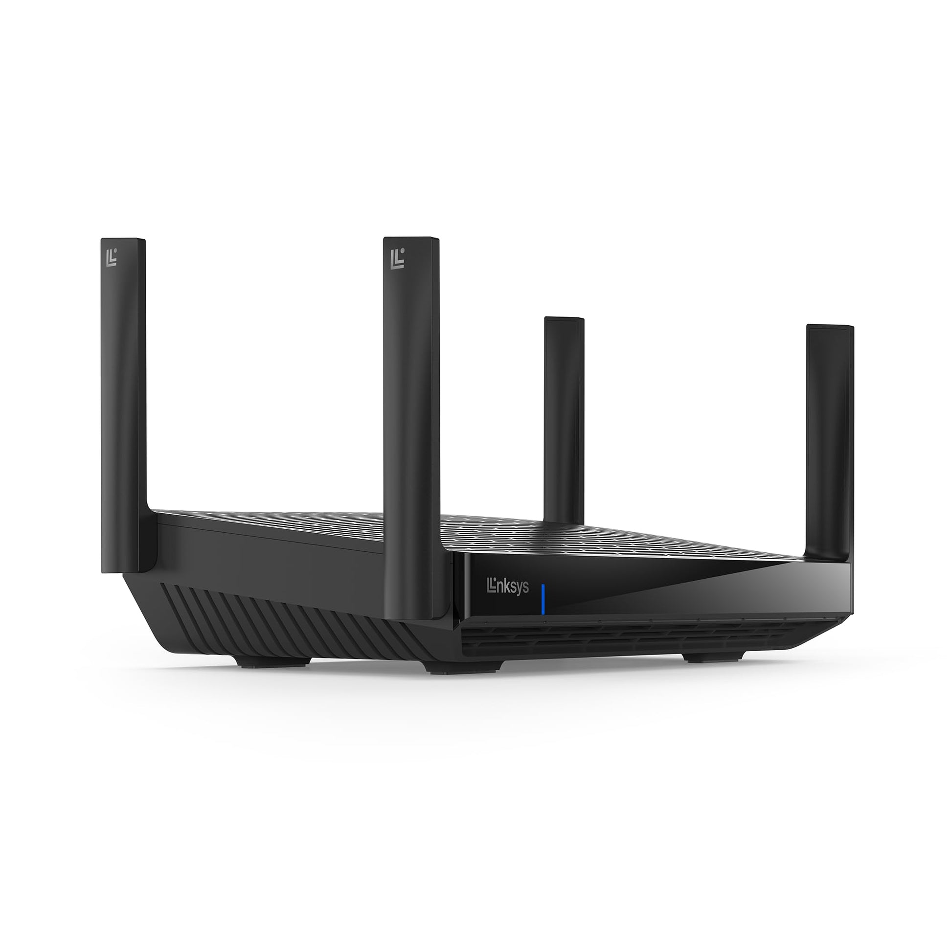 Linksys Hydra Pro 6E router front view with LED indicators