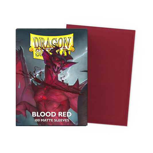 Dragon Shield Matte Blood Red Sleeves 100CT - Card Protection