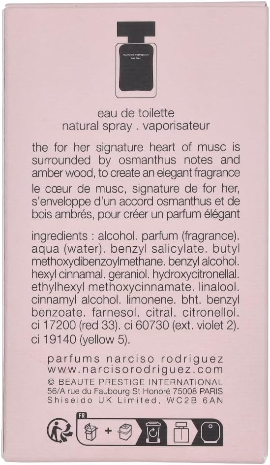 For Her by Narciso Rodriguez Eau De Toilette For Women, 30ml