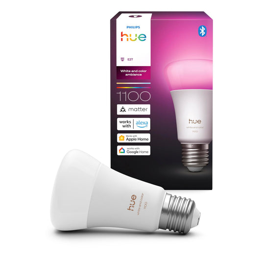 Philips Hue Smart LED Bulb E27 - White & Color Light