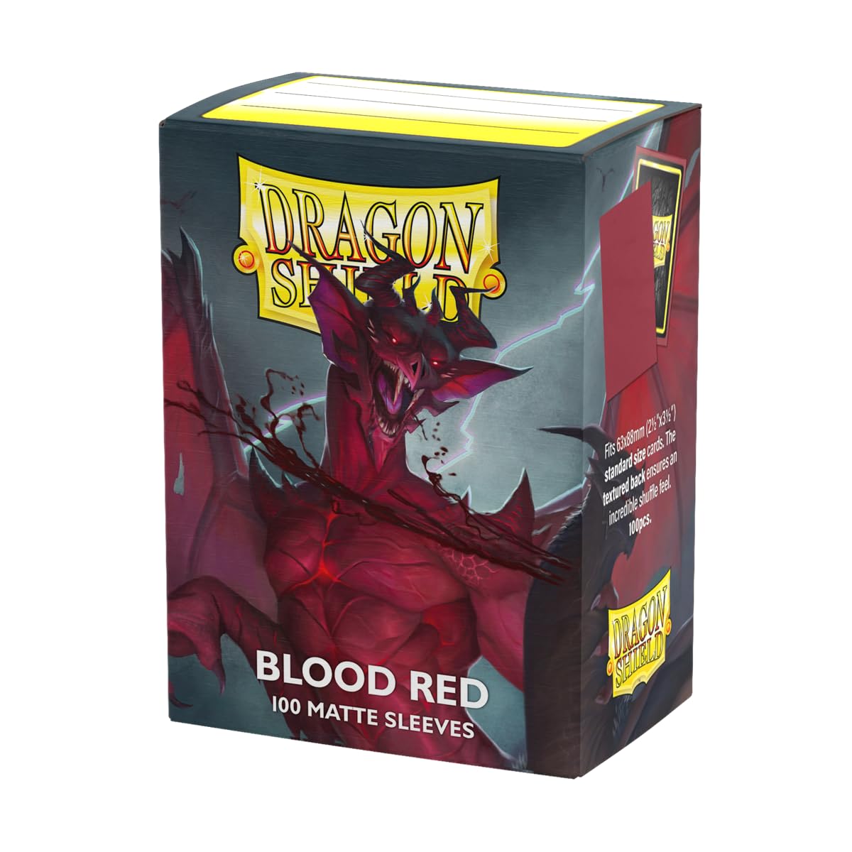 Dragon Shield Matte Blood Red Sleeves 100CT - Card Protection