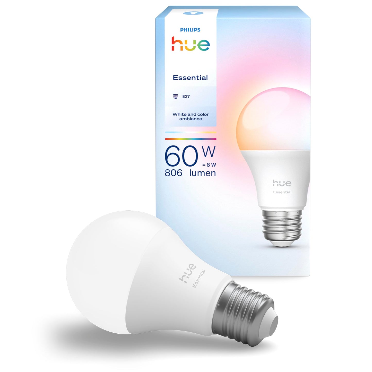 Philips Hue Essential Smart LED Bulb White & Color